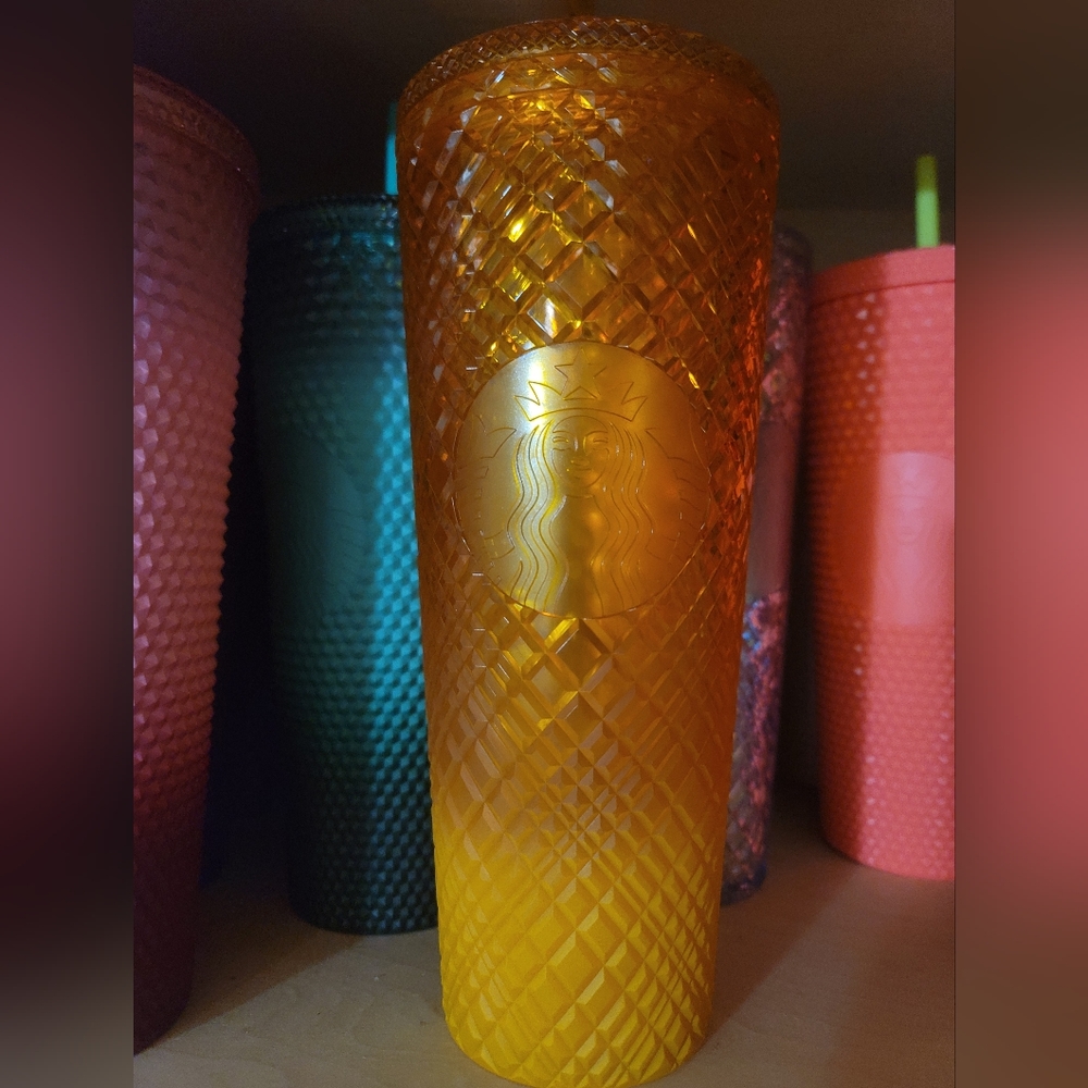 Orange ombre starbucks venti cup